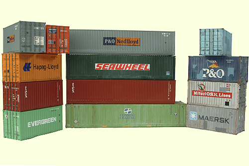 Ocean freight containers in international shipping Sea freight containers in international shipping