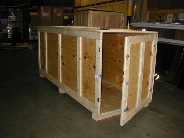 International Shipping company International Shipping. Custom built crate.